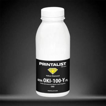 Тонер для OKI C 5100 PRINTALIST  Yellow 100г OKI-100-Y-PL