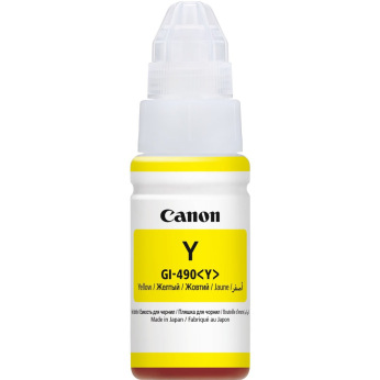 Чернила для Canon PIXMA G1400 CANON 490  Yellow 70мл 0666C001