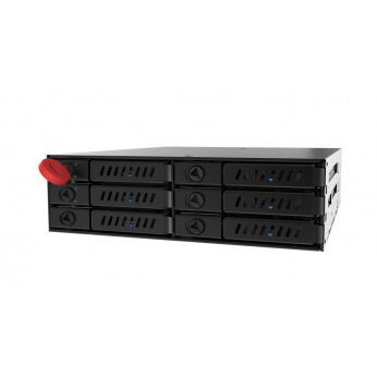 Отсек для накопителя CHIEFTEC Backplane CMR-625, 6x2.5" HDD/SSD,1x5.25" EXT Slot,SATA,черный,RETAIL (CMR-625)