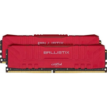 Пам’ять до ПК Micron Crucial DDR4 2666 16GB KIT (8GBx2) Ballistix Red (BL2K8G26C16U4R)