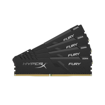 Оперативна пам’ять для ПК Kingston DDR4 2666 32GB KIT (8GBx4) HyperX Fury Black (HX426C16FB3K4/32)
