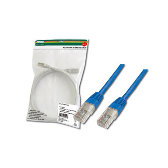 Патч-корд DIGITUS CAT 5e UTP, 5м, AWG 26/7, PVC, синего цвета (DK-1511-050/B)