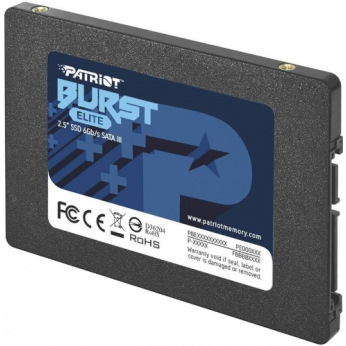 Накопитель SSD 1.92TB Patriot Burst Elite 2.5" SATAIII TLC (PBE192TS25SSDR) (PBE192TS25SSDR)