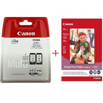 Картридж для Canon PIXMA iP2840 CANON  Black/Color PG-445/CL-446+Paper