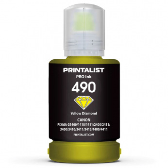 Чорнило PRINTALIST GI-490 Yellow для Canon 140г (PL490Y)