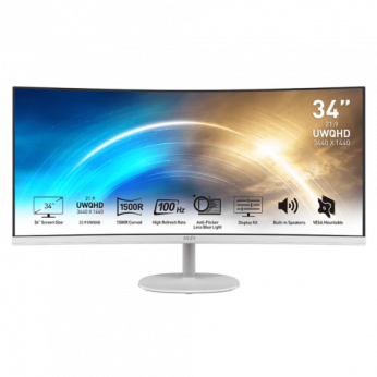 Монітор VA 34" UWQHD (3440 x 1440) Curved 1500R 1m s 100Hz 178/178 2*HDMI/DP/Mic/HP/колонки 2*2W PRO MP341CQ (PRO MP341CQ)