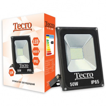 Прожектор светодиодный Tecro 50Вт, 6400K (TL-FL-50B)