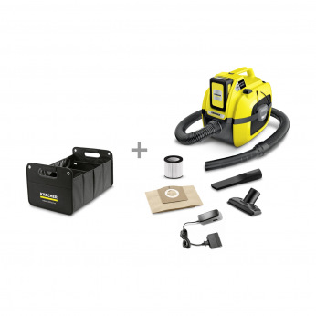 Пылесос Karcher мешковой WD 1 Compact Battery Set + органайзер (9.611-310.0)