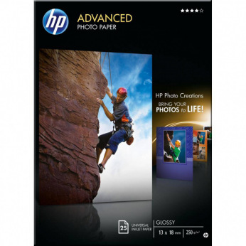 Фотобумага HP Advanced Glossy Photo Paper 250 г/м кв, 13 x 18cм, 25л (Q8696A)