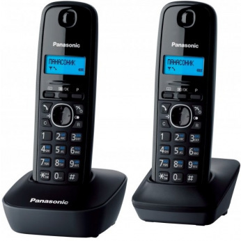 Радиотелефон DECT Panasonic KX-TG1612UAH Black Grey (KX-TG1612UAH)