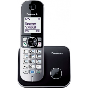 Радіотелефон DECT Panasonic KX-TG6811UAB, Black (KX-TG6811UAB)