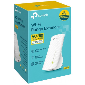 Підсилювач WiFi сигналу TP-Link RE220 (RE220)