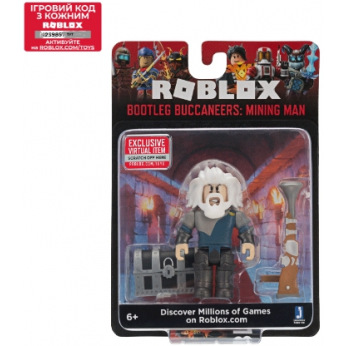 Игровая коллекционная фигурка Jazwares Roblox Core Figures Bootleg Buccaneers: Mining Man W6 (ROB0198*)