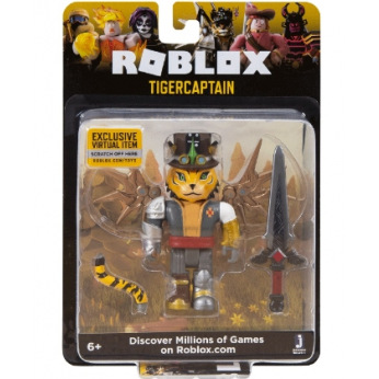 Игровая коллекционная фигурка Jazwares Roblox Core Figures TigerCaptain W4 (ROG0111*)