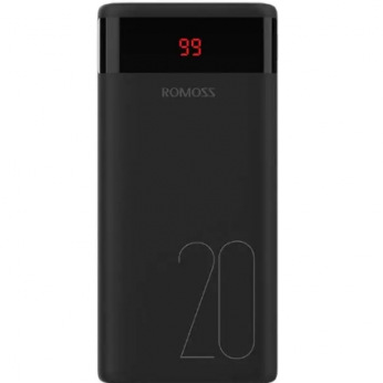 Универсальная мобильная батарея Romoss Ares 20 20000mAh, USB-C, 2xUSB, Lightning, micro (PB931019)