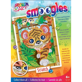 Набор для творчества Sequin Art SMOOGLES Тигр SA1815 (SA1815*)