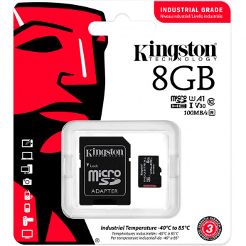 Карта пам’яті 8GB microSDHC Industrial C10 A1 pSLC  Card + SD Adapter SDCIT2/8GB (SDCIT2/8GB)