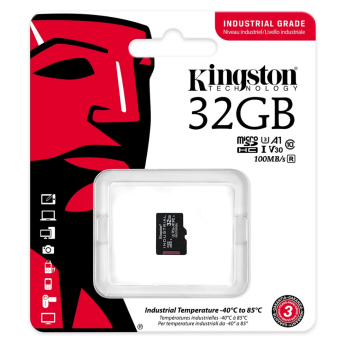 Карта пам`ятi MicroSDHC 32GB UHS-I/U3 Class 10 Kingston Industrial (SDCIT2/32GBSP) (SDCIT2/32GBSP)