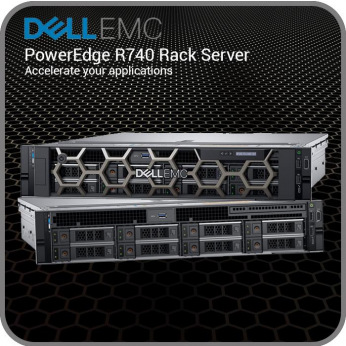 Сервер Dell EMC R740, 8 LFF, noCPU, noRAM, noHDD, 4x1Gb BT, PERC H330, iDRAC9 Exp, 750W (1+0), 3Yr PS, Rck (210-R740-EM1)