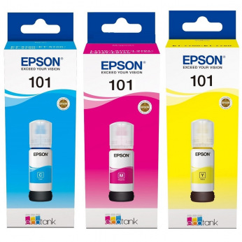 Чернила для Epson EcoTank L6270 EPSON 101  C/M/Y 3шт x 70мл SET101C/M/Y