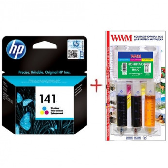 Картридж для HP Photosmart C5580 HP  Color Set141-inkC