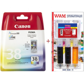 Картридж для Canon PIXMA iP1900 CANON  Color Set38-inkC