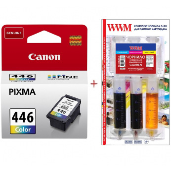 Картридж для Canon PIXMA MG3040 CANON  Color Set446-inkC