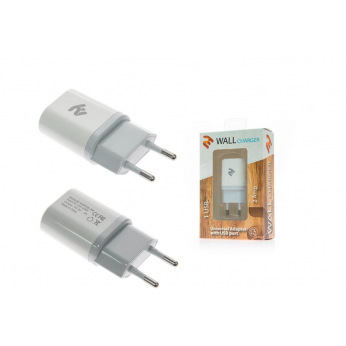 Мережевий зарядний пристрій 2E USB 2A, White (2E-WCRT29-2W)