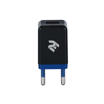 Мережевий ЗП 2E USB Wall Charger USB:DC5V/1A, Black (2E-WC1USB1A-B)