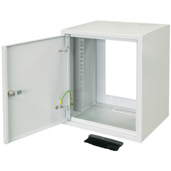 Шкаф ZPAS 10" 7U, глубина 260мм. метал.дверь, серый (WZ-3661-01-01-011)