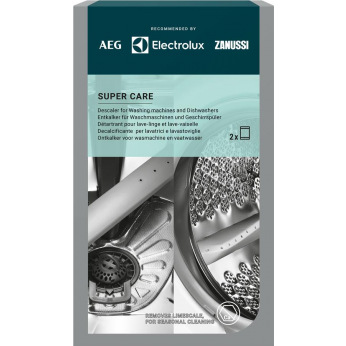 Средство Electrolux для очистки от накипи для стиральных и посудомоечных машин, 2 саше x 100 гр (M3GCP300)