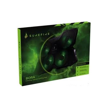 Охолоджуюча пiдставка для ноутбука SureFire Bora Green-LED Black (48818) (48818)
