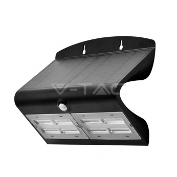 Світильник автономний вуличний LED Solar V-TAC, 6.8W, SKU-8279,  4000К, датчик руху, чорний (3800157627962)