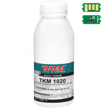 Тонер та Чіп для Kyocera Mita TK-1110 Black (1T02M50NXV) WWM  Black 90г TC-TK-1110-90-WWM