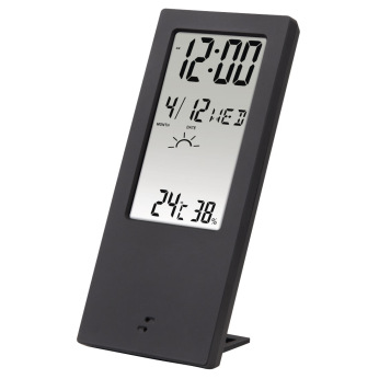Термометр-гігрометр HAMA TH-140, з індикатором погоди, black (00186365)