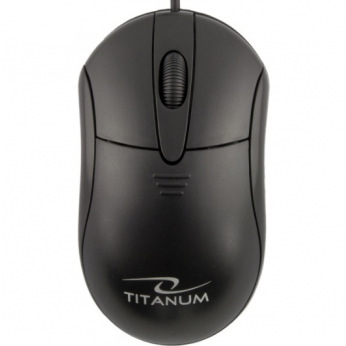 Мишка дротова Titanum Mouse TM107K Black (TM107K)