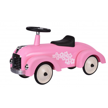 Толокар goki Ретро машина розовая  (14161G)