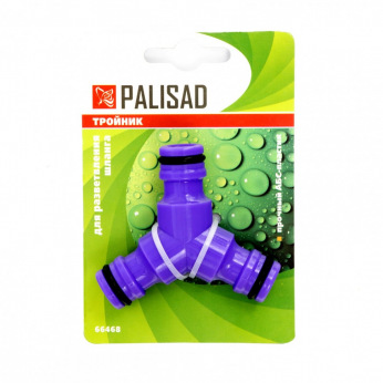 Трійник для розгалудження або з’єднання, штуцерний пластмасовий,  PALISAD (MIRI664688)