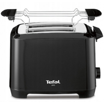 Тостер  Tefal Uno, 800Вт, пластик, черный (TT1408DE)