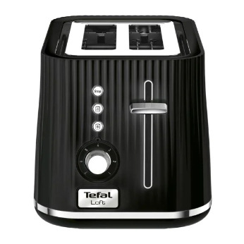 Тостер Tefal Loft 850Вт, разморозка, пластик, черный (TT761838)