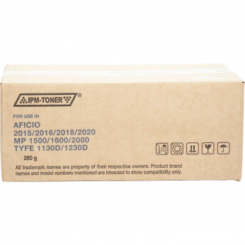 Картридж для Ricoh Aficio MP 1600 IPM 1130D  Black 260г TKR20