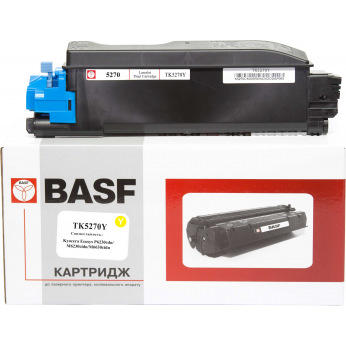 Картридж для Kyocera Ecosys M6230cidn BASF TK-5270  Yellow BASF-KT-1T02TVANL0