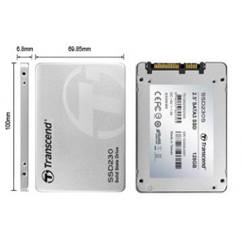 Твердотельный накопитель SSD 2.5" Transcend 230 128GB SATA TLC (TS128GSSD230S)