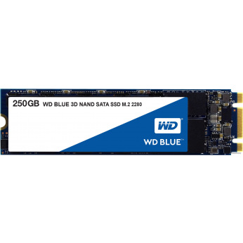 Твердотельный накопитель SSD M.2 WD Blue 250GB 2280 SATA TLC (WDS250G2B0B)