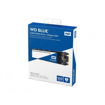 Твердотельный накопитель SSD M.2 WD Blue 500GB 2280 SATA TLC (WDS500G2B0B)