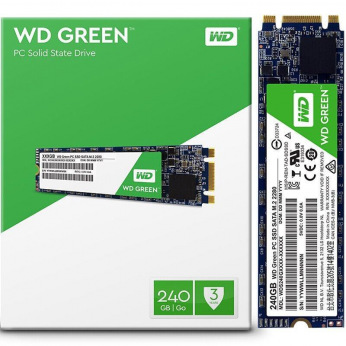 Твердотельный накопитель SSD M.2 WD Green 480GB 2280 SATA TLC (WDS480G2G0B)