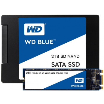 Твердотільний накопичувач SSD 2.5" WD Blue 250GB SATA TLC (WDS250G2B0A)