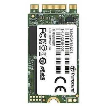 Твердотільний накопичувач SSD M.2 Transcend MTS420 240GB 2242 SATA 3D TLC (TS240GMTS420S)