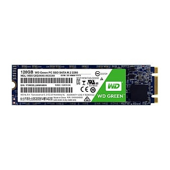 Твердотiльний накопичувач SSD M.2 WD Green 120GB 2280 SATA TLC (WDS120G2G0B)