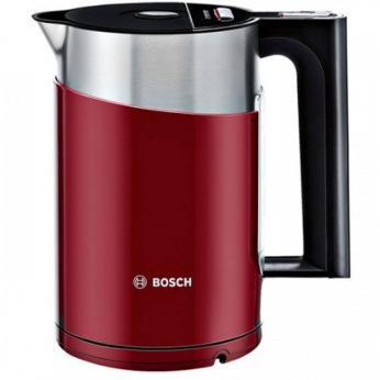 Электрочайник Bosch, 1.5л, с двойными стенками, поддержк.темп, красный (TWK861P4RU)